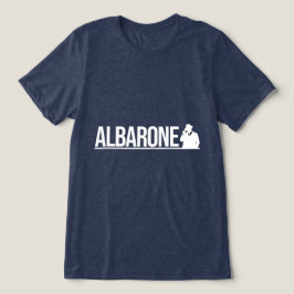 アルバローネ・ギャングシルエット グラフィック - ホワイト トライブレンドTシャツ