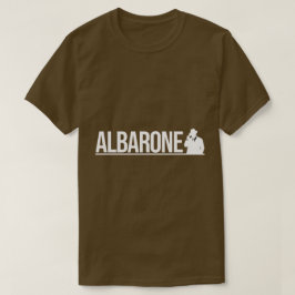 アルバローネ・ギャングシルエット グラフィック - ホワイト Tシャツ