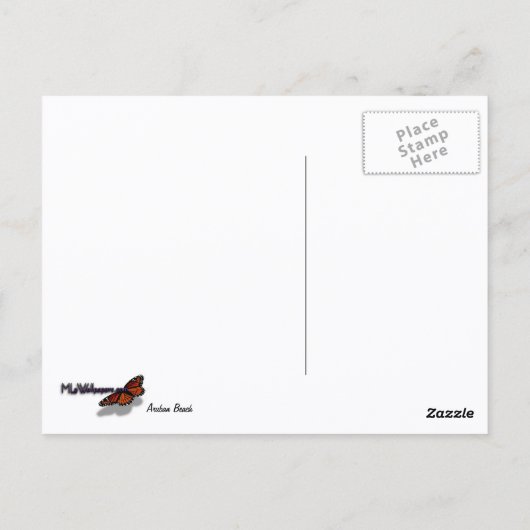 アルバンビーチI美しい自然シーン ポストカード (裏面)