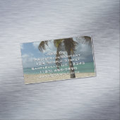 アルバンビーチI美しい自然シーン マグネット名刺 (インサイチュ)