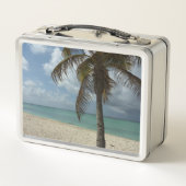 アルバンビーチI美しい自然シーン メタルランチボックス (裏面)