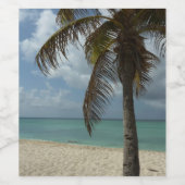 アルバンビーチI美しい自然シーン ワインラベル (シングルラベル)