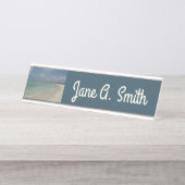 アルバンビーチII美しい自然シーン デスクネームプレート (正面)