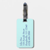 アルバンビーチII美しい自然シーン ラゲッジタグ (裏面縦)