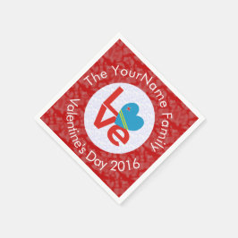 アルバンフラッグハート紅恋 スタンダードカクテルナプキン