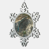 アルバンホイップテールリザード熱帯動物写真 スノーフレークピューターオーナメント (右)