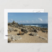 アルバン海岸のロックモニュメント ポストカード (正面/裏面)