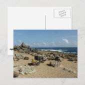 アルバン海岸のロックモニュメント ポストカード (正面/裏面)