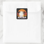 アルバヴィンテージパームツリーズサマービーチ スクエアシール (バッグ)