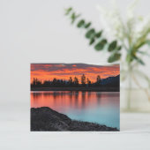 アルバータカナダサンセット，バンフ国立公園 ポストカード (スタンド正面)