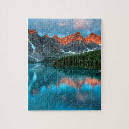 アルバータカナダレイクルイセサマーアドベンチャー ジグソーパズル (縦)