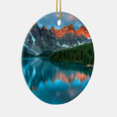 アルバータカナダレイクルイセサマーアドベンチャー セラミックオーナメント (右)