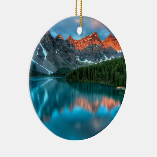 アルバータカナダレイクルイセサマーアドベンチャー セラミックオーナメント (右)