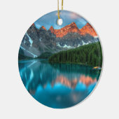 アルバータカナダレイクルイセサマーアドベンチャー セラミックオーナメント (左)