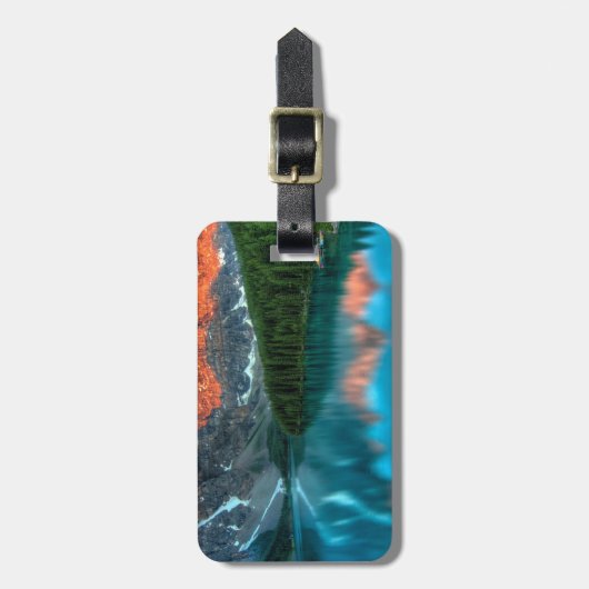 アルバータカナダレイクルイセサマーアドベンチャー ラゲッジタグ (正面縦)