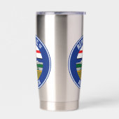 アルバータ共和国WEXIT 保温保冷タンブラー (左面)