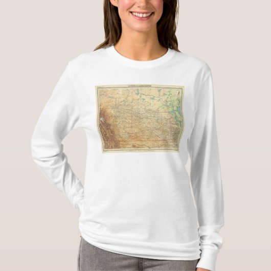 アルバータ及びサスカチュワン Tシャツ (正面)