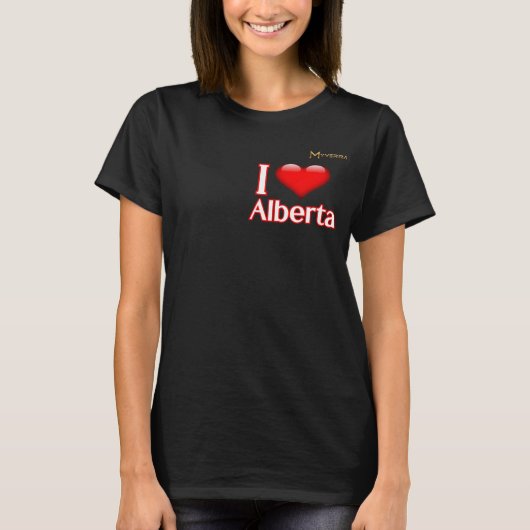 アルバータ州が大好き Tシャツ (正面)