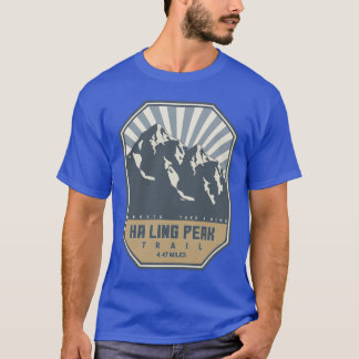アルバータ州のハイキングトレイル ハリングピークトレイル ファミリー Tシャツ