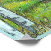 アルバータ州の丘陵地帯の美しい風景アートプリントポスター ポスター (角)