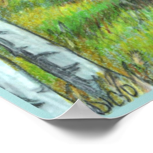 アルバータ州の丘陵地帯の美しい風景アートプリントポスター ポスター (角)