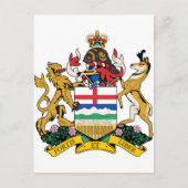 アルバータ州の紋章 ポストカード (正面)