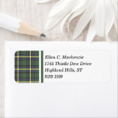 アルバータ州カナダタータンチェック ラベル (インサイチュ)