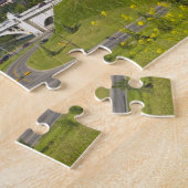 アルバータ州カルガリーのセントブリッジとダウンタウン ジグソーパズル (側面)