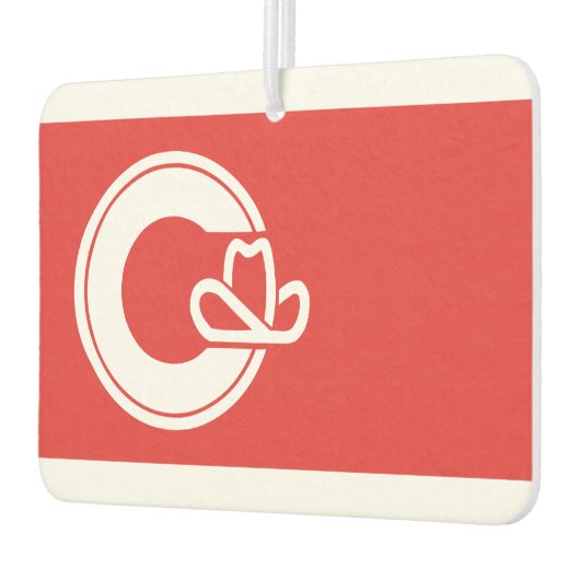 アルバータ州カルガリー州旗ボトルオープナー カーエアーフレッシュナー (左)