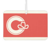 アルバータ州カルガリー州旗ボトルオープナー カーエアーフレッシュナー (正面)