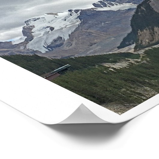 アルバータ州コロンビアアイスフィールズ ポスター (角)