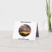 アルバータ州サンセットサンキューカード サンキューカード (裏面)