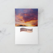 アルバータ州サンセットサンキューカード サンキューカード (内部)