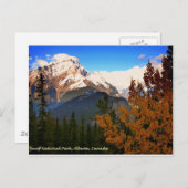 アルバータ州バンフ国立公園、カナダロッキー ポストカード (正面/裏面)