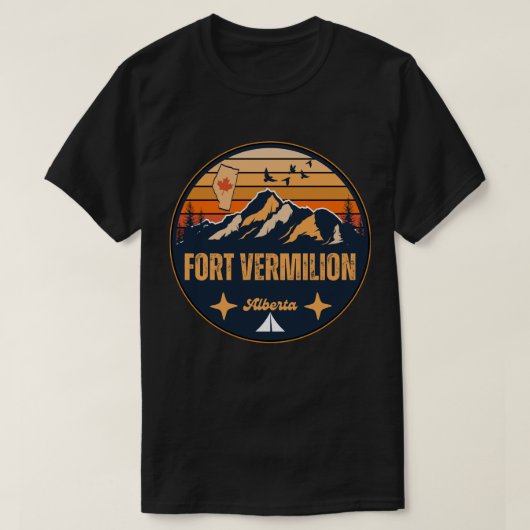 アルバータ州フォートバーミリオン Tシャツ (デザイン正面)