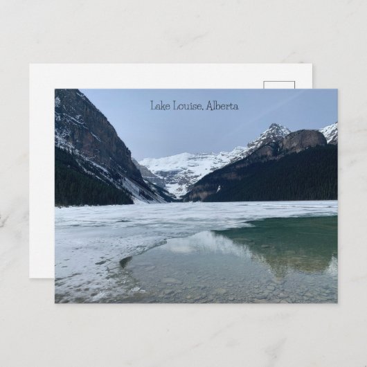 アルバータ州ルイーズ湖の観光スポット ポストカード (正面/裏面)