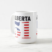 アルバータ州51番目のアメリカ州 WEXIT コーヒーマグカップ (正面左)
