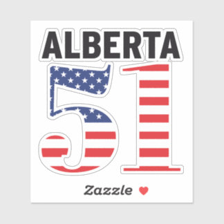 アルバータ州51番目のアメリカ州 WEXIT シール