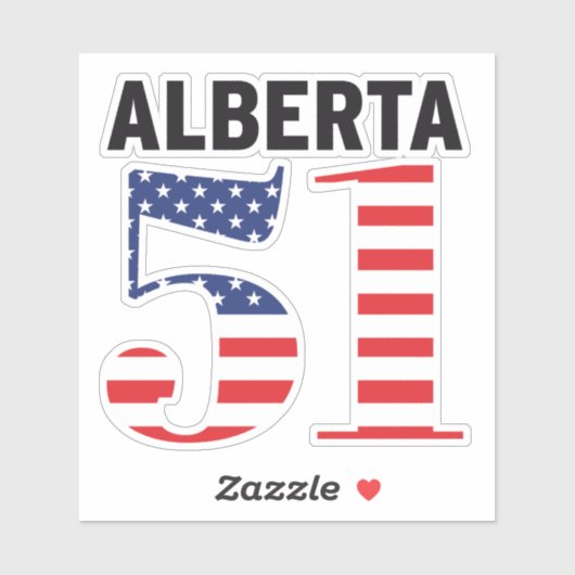 アルバータ州51番目のアメリカ州 WEXIT シール (シート)
