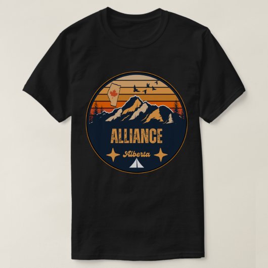 アルバータ州，アライアンス Tシャツ (デザイン正面)