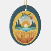 アルバータ州：ワイルド・バラ・カントリー セラミックオーナメント (右)