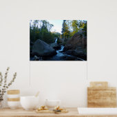 アルバータ滝アットサンライズアットロッキーマウンテンズ ポスター (キッチン)