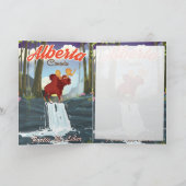アルバータ・カナダの漫画旅行ポスター シーズンカード (内部)