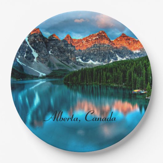 アルバータ，カナダ ペーパープレート (正面)