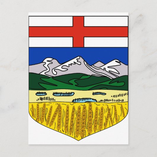 アルバータ，カナダ ポストカード (正面)