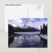 アルバータ・ロッキー，カナダ ポストカード (正面/裏面)