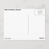 アルバータ・ロッキー，カナダ ポストカード (裏面)