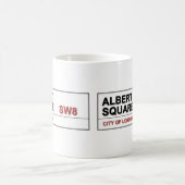 アルバートスクエアロンドンイングランド コーヒーマグカップ (中央)