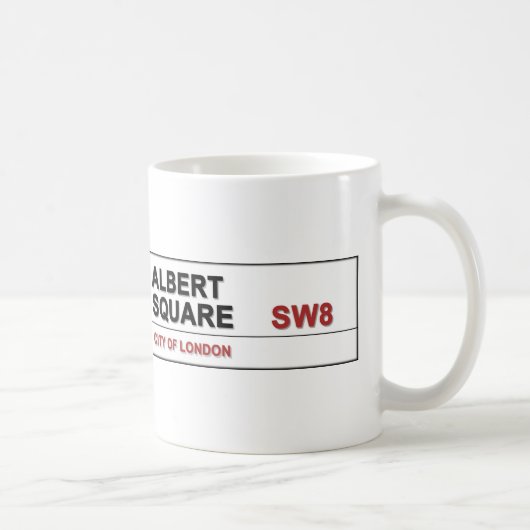 アルバートスクエアロンドンイングランド コーヒーマグカップ (右)