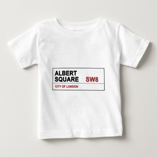 アルバートスクエアロンドンイングランド ベビーTシャツ (正面)